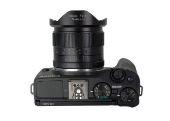 7artisans 12mm F2.8 manual focus lens voor Canon systeem camera + gratis lenspen en lens tas