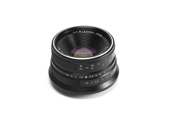 7artisans 25mm F1.8 manual focus lens voor Sony systeem camera + Gratis lenspen + 46mm uv filter en zonnekap