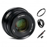 7artisans 35mm F1.2 Mark II manual focus lens voor Sony systeem camera + Gratis lenspen + 46mm uv filter en zonnekap