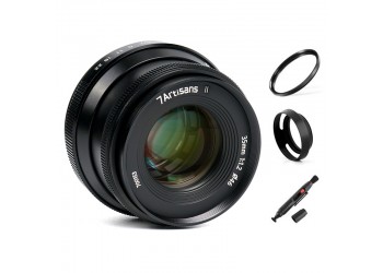 7artisans 35mm F1.2 Mark II manual focus lens voor Fujifilm systeem camera + Gratis lenspen + 46mm uv filter en zonnekap