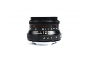 7artisans 35mm F1.2 Mark II manual focus lens voor Fujifilm systeem camera + Gratis lenspen + 46mm uv filter en zonnekap