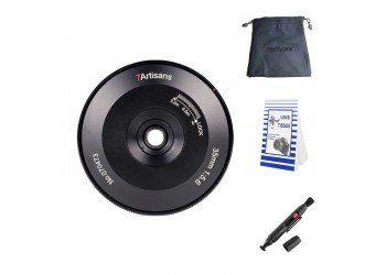 7artisans 35mm F5.6 Pancake Full frame manual focus lens voor Sony systeem camera + Gratis lenspen + lens tas + lens papier