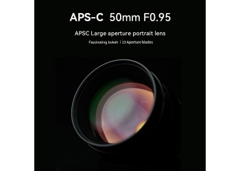 7artisans 50mm F0.95 manual focus lens voor Sony systeem camera + Gratis lenstas + 62mm uv filter en zonnekap