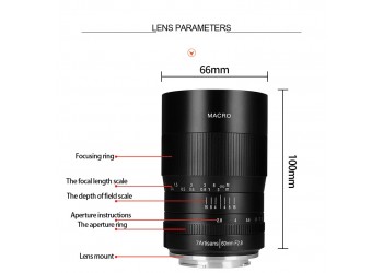 7artisans 60mm F2.8 1:1 Macro lens Olympus Panasonic M4/3 systeem camera + gratis lenspen, lens papier, blaasbalg