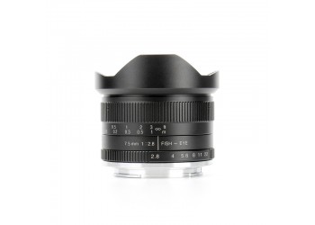 7artisans 7.5mm F2.8 Fish-Eye manual focus lens Olympus Panasonic systeem camera + Gratis lenspen en lens tas