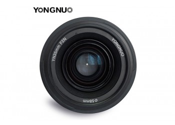 Yongnuo AF-S 35mm F2.0 autofocus lens voor Nikon DSLR camera met gratis 58mm uv-filter, zonnekap, lenspen