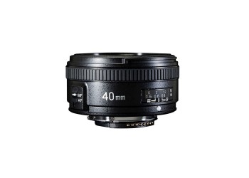 Yongnuo 40mm F2.8 autofocus lens voor Nikon F DSLR camera met gratis 58mm uv-filter, zonnekap, lenspen