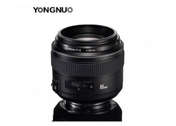 Yongnuo EF 85mm F1.8 autofocus lens voor Canon camera EF EF-S met gratis 58mm uv-filter, zonnekap, lenspen