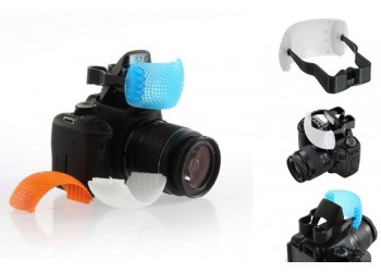 Pop Up Flash Diffuser flits flitsvoet voor Canon Nikon enz.