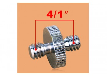 Camera plate screw 1/4" - 1/4" schroef voor Tripod Wit