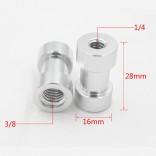 Camera plate screw 3/8" - 1/4" schroef female voor Tripod