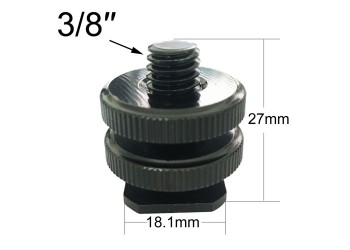 Camera plate screw 3/8" dubbele schroef voor Statief