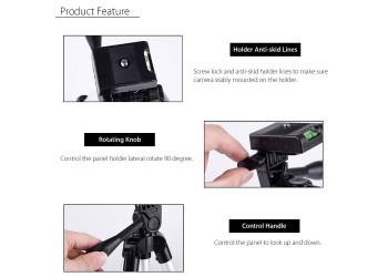 Smartphone Camera Gopro Tripod Mobiel Statief Telefoon Draagbare Standaard Houder Selfie Foto