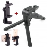 Draagbare Camera Tafel Statief met Prof Smartphone telefoon houder Voor Camera en Telefoon