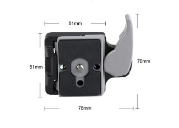 Camera 323 Quick Release Clamp Adapter + 200PL-14 Plaat voor Manfrotto