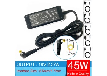 Laptop Voeding adapter oplader voor Acer 45W 19V 2.37A 5.5*1.7mm met 1 jaar garantie
