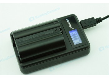 LCD usb Oplader voor Nikon MH-24 EN-EL14 accu D3300 P7800