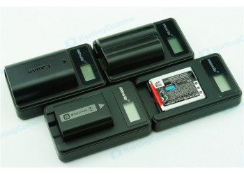 LCD usb Oplader voor accu DMW-BGC10 DMW-BGC10PP Panasonic Lumix TZ