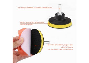 22 in 1 Elektrische Boor Borstel Car Cleaning Borstels Polijsten Pad Borstel Voor Schroevendraaier Tapijt Borstels Auto Velg Cleaning Tools