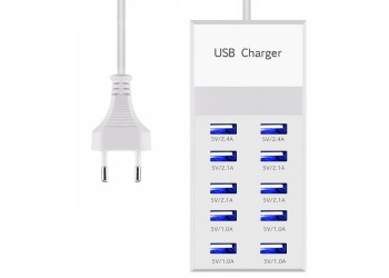 10 Port USB 3.0 Charger Iphone Ipad Muur Travel Opladen Station 50W Adapter hub