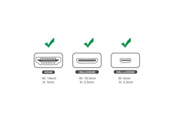 3 in 1 voor 4K HD HDMI compatibel naar Mini Micro Male Adapter Converter Connector Tablet PC TV