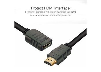 HDMI-verlengkabel male naar female HD TV 0.5m 3D 1.4v