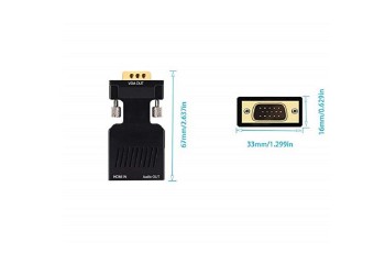 HDMI naar VGA 1080P Converter Adapter met Audio