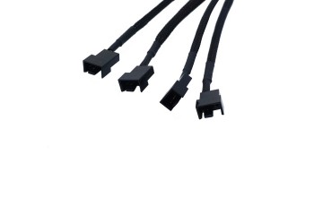 Molex 4 Pin Naar 4X3/4-Pin 5v12v Usb Mouwen Dual Fan Power Adapter Kabel 27Cm ETH Ethereum Mining