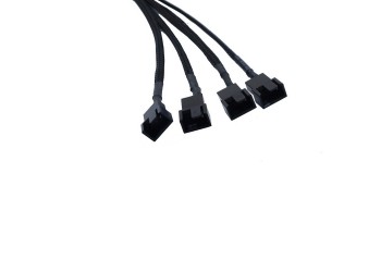 Molex 4 Pin Naar 4X3/4-Pin 5v12v Usb Mouwen Dual Fan Power Adapter Kabel 27Cm ETH Ethereum Mining