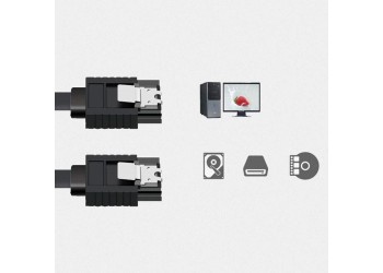 Hoge Snelheid Sata 3.0 6Gb/s 26AWG SSD Hdd Harde Gegevens Sata 40Cm Voor Computer Kabel