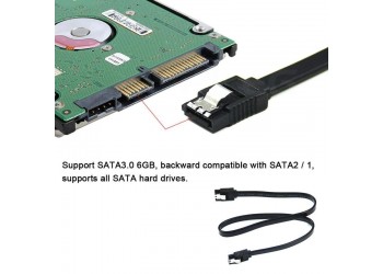 Hoge Snelheid Sata 3.0 6Gb/s 26AWG  50CM SATA 3.0 III SATA3 7pin SSD HDD Hard Disk Data Kabel