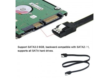 Hoge Snelheid Sata 3.0 6Gb/s 26AWG SSD Hdd Harde Gegevens Sata 40Cm Voor Computer Kabel