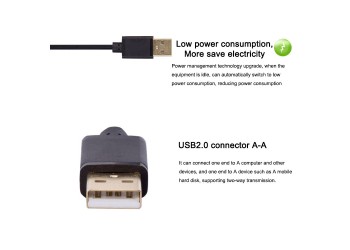 USB 2.0-kabel A Male naar A Male Plug USB 2.0 High Speed