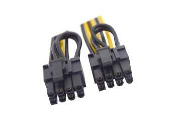 6-Pin to 2*8-Pin Pcie video card VGA Hub Power kabel