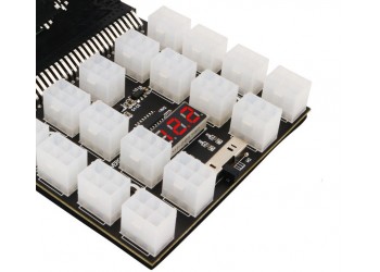 Power Module Breakout Board Met 12Pcs 6Pin to 8Pin Kabel Voor Hp 1200W 750W PSU Gpu PC Voeding Ethereum Eth Mining