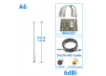 Helium Antenne 4dBi 0.4m 868Mhz EU868 LORA GSM 5m RG58 Kabel Rak Nebra Bobcat HNT Hotspot miner SyncroBit LoraWan