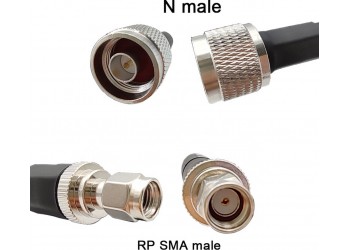 10M Helium Antenne Kabel LMR400 RP-SMA naar N-connector HNT Miner