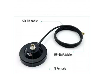 N female head car suction cup base large disk outdoor waterproof belt strong magnetic radio intercom car intercom HNT helium antenne