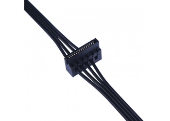 Dual SATA 15 Pin Female to mini 4 Pin male SSD Power Cable voor Lenovo