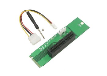 M.2 NGFF naar 4x PCI Express PCIE + 4-Polig Molex adapter Ethereum ETH Mining