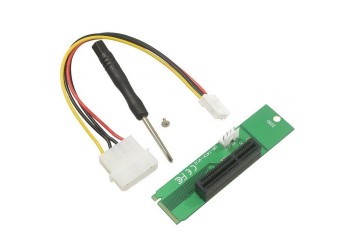 M.2 NGFF naar 4x PCI Express PCIE + 4-Polig Molex adapter Ethereum ETH Mining