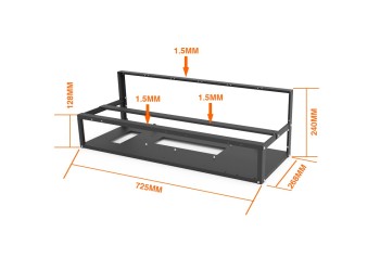 B250-BTC Quiet Mining Rig start kit voor 12 GPU ETH NEOX ZANO MEWC RVN Nicehash Mining met 1 jaar garantie