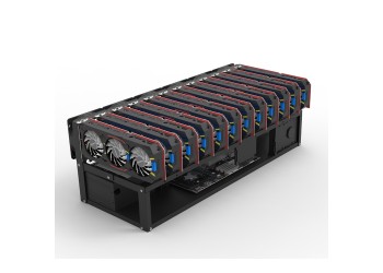 72.5CM Open Mining Rig Frame Voor 8 of 12 Gpu Crypto Coin rack ETH NEOX ZANO MEWC RVN 2 jaar garantie