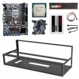B250-BTC Quiet Mining Rig start kit voor 12 GPU ETH NEOX ZANO MEWC RVN Nicehash Mining met 1 jaar garantie