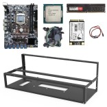 B250-BTC Quiet Mining Rig start kit voor 8 GPU ETH NEOX ZANO MEWC RVN Nicehash Mining met 1 jaar garantie
