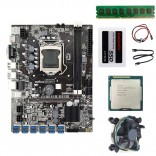 B75-BTC 12 GPU ETH NEOX ZANO MEWC RVN Nicehash Mining Rig Moederbord + CPU + Koeler + 4G RAM + 120G SSD + 1 jaar garantie