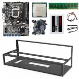 B75-BTC Quiet Mining Rig start kit voor 12 GPU ETH NEOX ZANO MEWC RVN Nicehash Mining met 1 jaar garantie