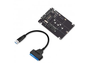 M.2 Ngff Msata Ssd Sata 3.0 2.5 USB 3.1 Adapter M2 Pci Ssd Converter Riser Card Pc Laptop 6Gps