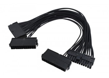 Dual Drie ATX 20+4 (24Pin) Molex PSU Sync Kabel voor 2 of 3 PSU Power synchronisatie boot