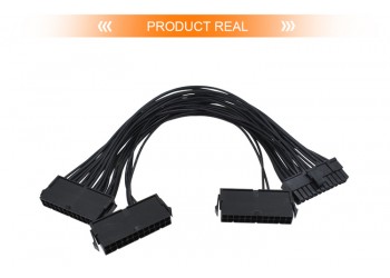Dual Drie ATX 20+4 (24Pin) Molex PSU Sync Kabel voor 2 of 3 PSU Power synchronisatie boot